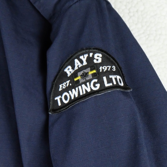 Propper Button Up Shirt Mens Extra Large Navy Blue Long Sleeve Rip Stop Workwear - Picture 3 of 9